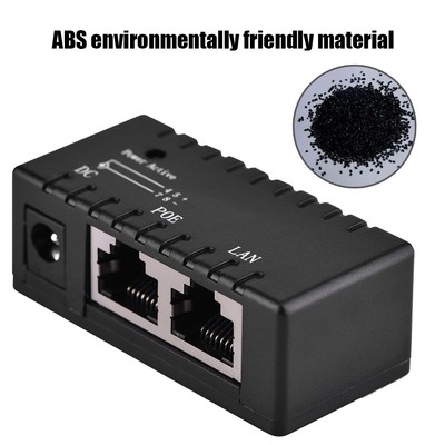 POE Splitter Power Over Ethernet Injector Adapter For LAN Network CB