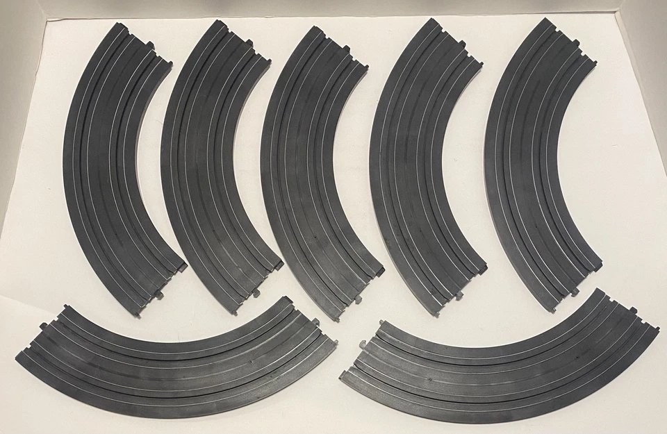 Life Like Nascar Slot Car HO Track Lote 15 Curvas 4 Rectas 6 Elevadores de Puente Foto 3 de 4