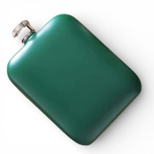 Forest Green Stainless Steel Hip Flask Classic Pocket Flask 6oz Camping Barware