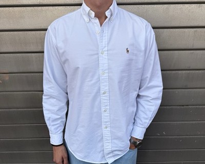 Polo Ralph Lauren Langarm Hemd Weiß L