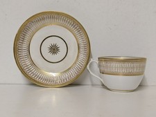 Antique Georgian Miles Mason Lavishly Gilded Cup & Saucer Pattern No. 26