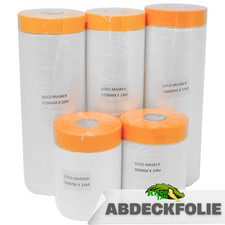 Abdeckfolie Mit Klebeband Malerfolie Lackierer Streichen Maler Folie Malerkrepp 