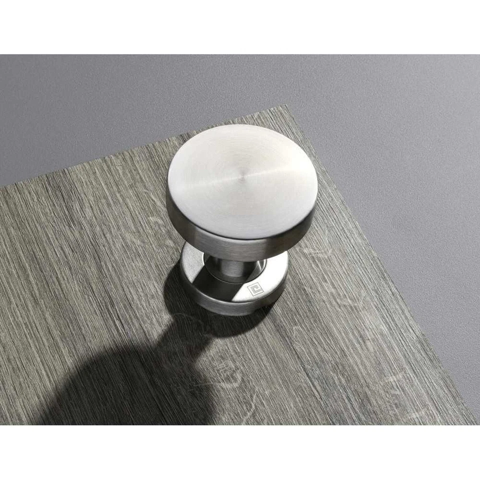 Bouton de porte inox rond plat diamètre 52mm HERACLES B INOX BP01 - Photo 3/3