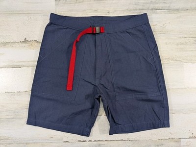 NEW Topo Designs Shorts Mens Small Blue Ripstop Mountain Belted USA Made