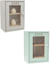 Rubberwood Egg Cabinet 2 Shelf 12 Egg Capacity Wood Storage Unit 