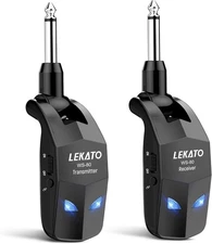 LEKATO Wireless Guitar System 2.4GHz Audio Wireless Guitar Transmitter