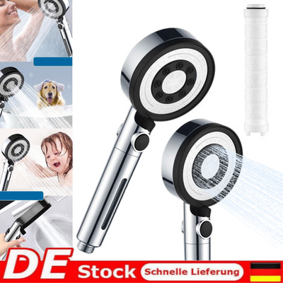 5 Modi Duschkopf Hochdruck Handbrause Duschbrause Wassersparend mit Filter