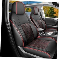 Seat Covers Custom Fit for 2024-2025 Tacoma Pickup 24-25 Full Set BlackRedLine