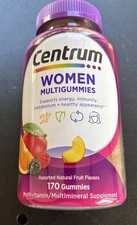 Centrum Women's Multivitamin Gummy Multigummies 170 Gummies,Vitamins, Exp 01/26