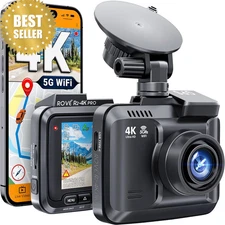 R2-4K PRO Dash Cam 2160P UHD GPS WiFi 150° Car Camera w/ Night Vision APP