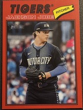 2026 Topps Heritage Red Border Jackson Jobe #164 Detroit Tigers Card!
