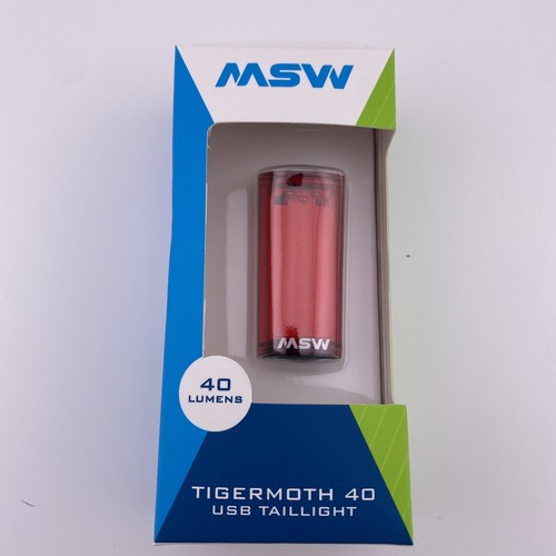 MSW Tigermoth 40 Fanale posteriore per bicicletta USB, 40 lumen - Foto 1 di 3