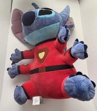 Genuine Disney Store 16" Stitch Plush Retired Space Suit 4 Arms Stuffed Animal