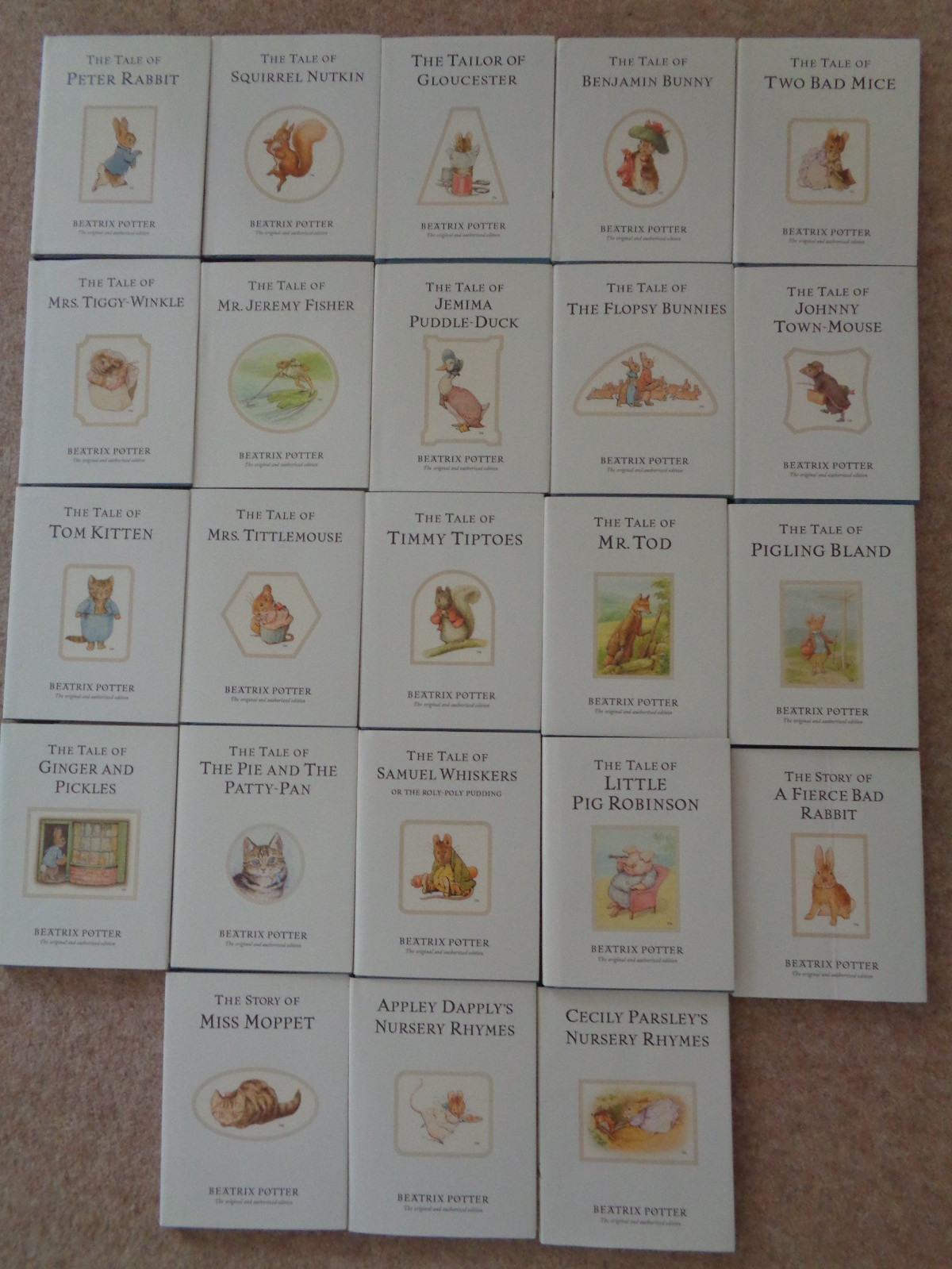 The World of Peter Rabbit Complete Collection 23 Books Beatrix Potter