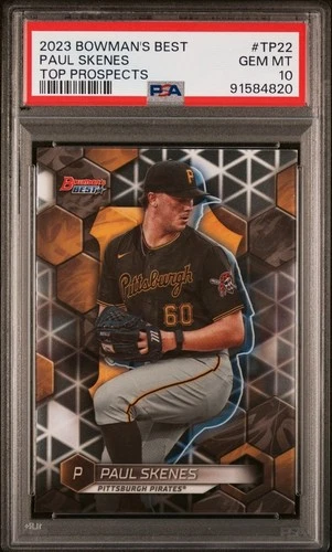 PAUL SKENES 2023 BOWMAN'S BEST TOP PROS ROOKIE RC #TP22 PSA 10 GEM MINT! PIRATES
