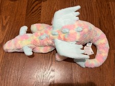 AUTHENTIC - New with Tags - Jellycat LARGE Lazulia Dragon Rainbow Pastel