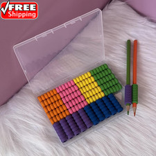 Foam Pencil Grippers,30 Pieces Foam Pencil Grips for Kids and Adults Handwriting