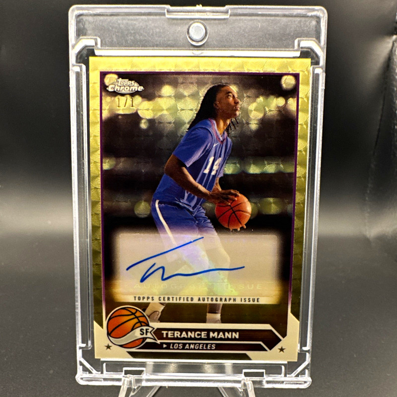 Topps 2023-24 Topps Chrome Terance Mann #1/1 Los Angeles Clippers Auto #CG-TMA