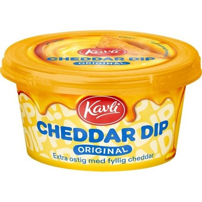 Kavli Cheddar Dip Original Käse Dipsauce Chips Nacho Schwedisch Snack 185g