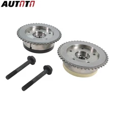 2x Intake&Exhaust Cam Camshaft Phaser Gear For 2.0 2.4L Chevrolet Equinox Impala