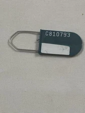 Budco Padlock Metal Wire Security Seal Hasp Tag Pk of 100 (GREEN) w/Panel