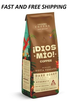 Dios Mio Coffee By Sofia Vergara, Premium Ground Colombian Coffee, Dark Roast