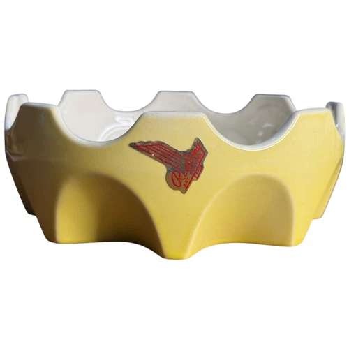 Red Wing Art Pottery Prismatique Planter Vase #792 MCM Belle Kogan Yellow READ