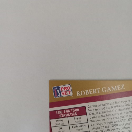1991 PGA Tour Pro Set Robert Gamez Rookie Of The Year #284 ⛳ - Picture 9 of 12