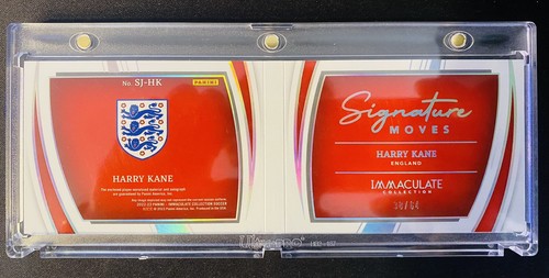 Folleto Jersey Inmaculado Harry Kane Signature Moves 2022-23 Inglaterra #/64 Automático - Imagen 2 de 2