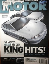 Motor Mag 2003 Corsa Monaro v HSV VY GTS Mazda RX-8 Nissan Skyline R32 GT-R Mini