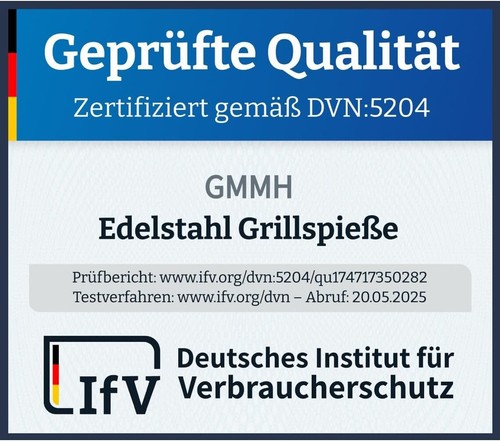 Edelstahl Grillspieße Schaschlik Spieße Schampura Spiesse Mangal Rostfrei 1,5 mm - Bild 3 von 7