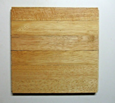1 Tile Heritage 6"x6" Sq Parquet Natural 49337 Hevea Wood 6 Finger Strip 112-100