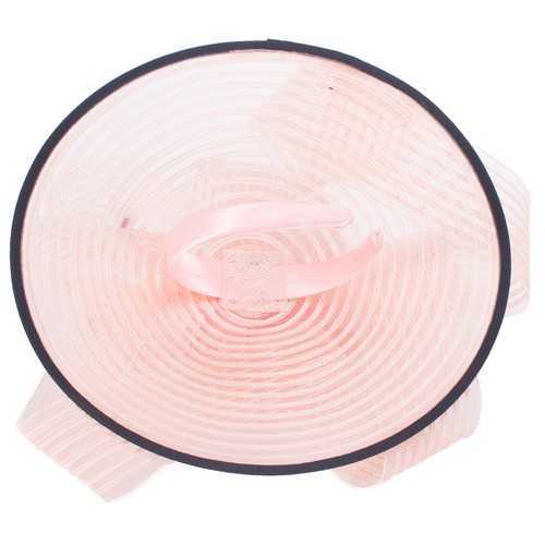 Cappello da corsa rosa donna Kentucky derby fascinator chiesa nuziale copricapo T429 - Foto 3 di 10