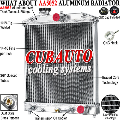 Aluminium Radiateur Pour 92-00 Honda Civic D15 D16 EK EG Acura Integra AT FR Nou - Foto 1 di 9