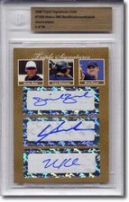 Daniel Bard * Lars Anderson * Ryan Kalish * Rookie Autograph BGS Auto RC #/10