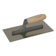 Glättkelle 270x130 DEWEPRO Holzgriff Edelstahl Glattkelle Glätter Trowel Traufel