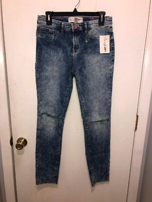 NEW Charlotte Russe Tha Style Loft Womens SZ 8 Distressed Raw Hem Jeans 29X30