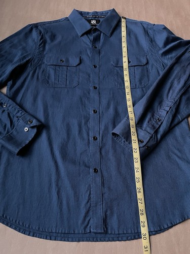 ROCK & REPUBLIC Blue SHIRT Size: L / LARGE / 42-44 New SHIP FREE - Picture 4 of 11
