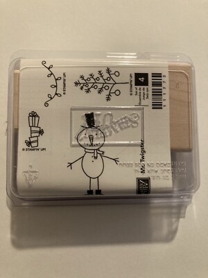 New Mr Twigster Stampin Up Retired Wood Mount Christmas Stamp Set | eBay