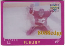 1997-98 UPPER DECK DIAMOND VISION: THEOREN FLEURY #9 CALGARY FLAMES/TEAM CANADA