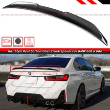 FOR 2019-25 BMW G20 330i M340i M3 G80 KBL STYLE CARBON FIBER TRUNK SPOILER WING