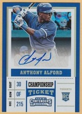 2017 Panini Contenders Rookie Championship Ticket #37 Anthony Alford 31/49