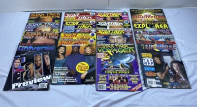 Star Trek Sci Fi Magazine Lot Insurrection Next Generation Voyager Universe