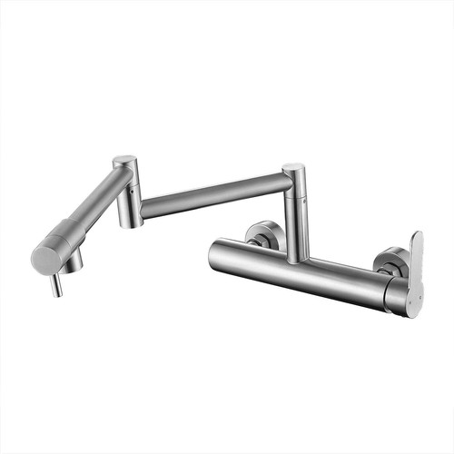 Wall Mount Faucet 8" Center, Reliable and Durable Commercial Kitchen Sink Faucet