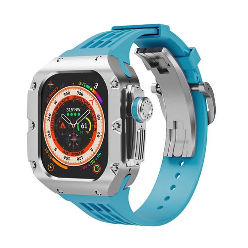 Estuche de aleación de titanio premium + correa de silicona MOD KIT para Apple Watch Ultra2 49 mm - Imagen 34 de 52