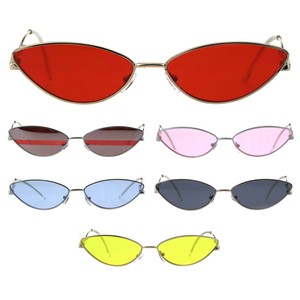 metal rim cat eye sunglasses