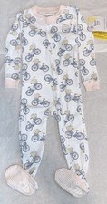 Burt's Bees Baby Sleep  Play Pajamas Zip-front Non-slip Footed Pjs Organic 24M
