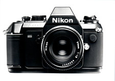 Nikon N2000 50mm Front of Camera Vintage Photo