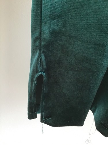 zara trafaluc stretchsamt kleid M smaragd grün boho blogger party - Bild 5 von 11