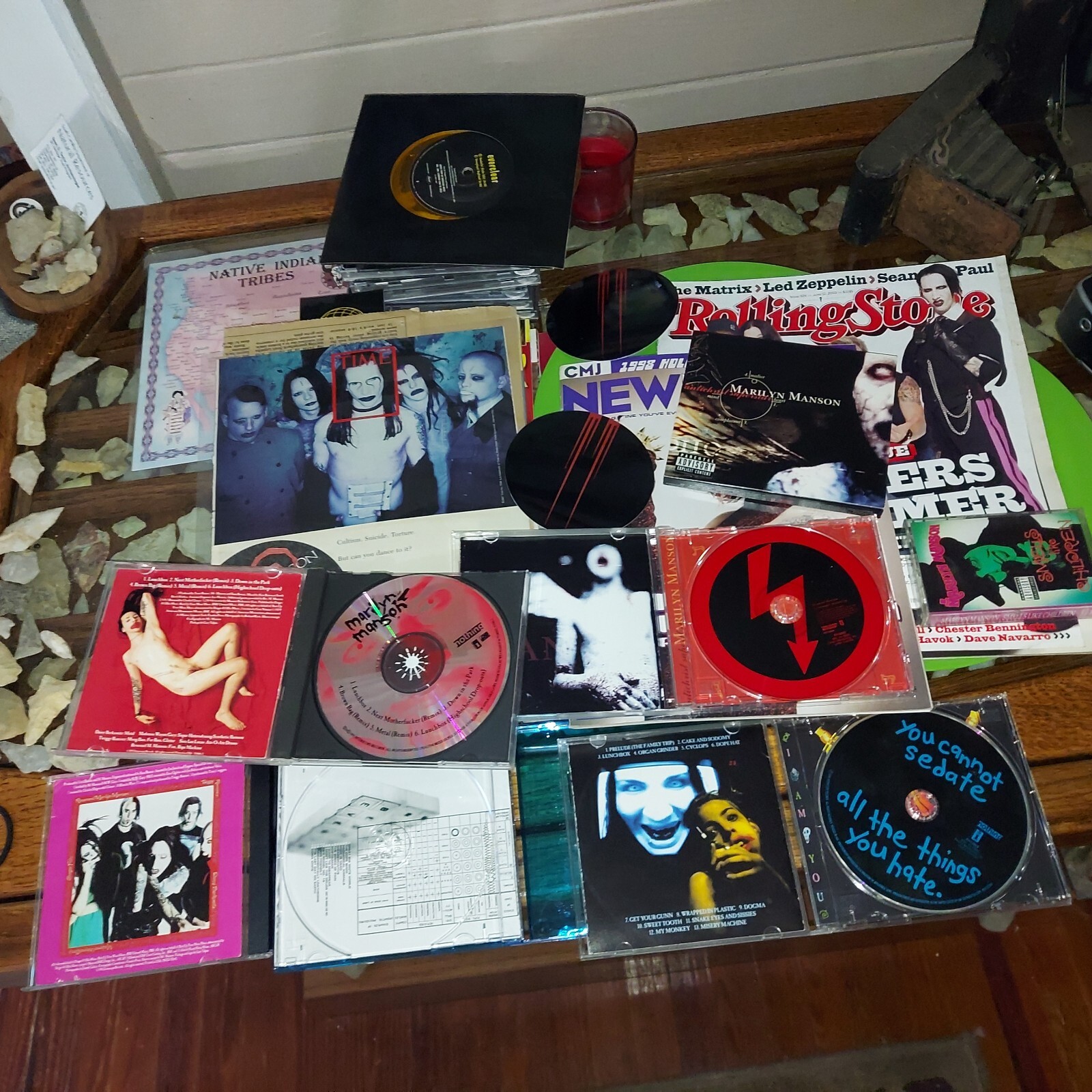 MARILYN MANSON Lifetime Collection Promos CDs Stickers Magazines Brian Werner FS